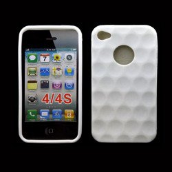 iPhone 4S 4 Bubble Gel Case (White)